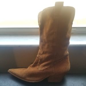 Michael Kors leather suede boots